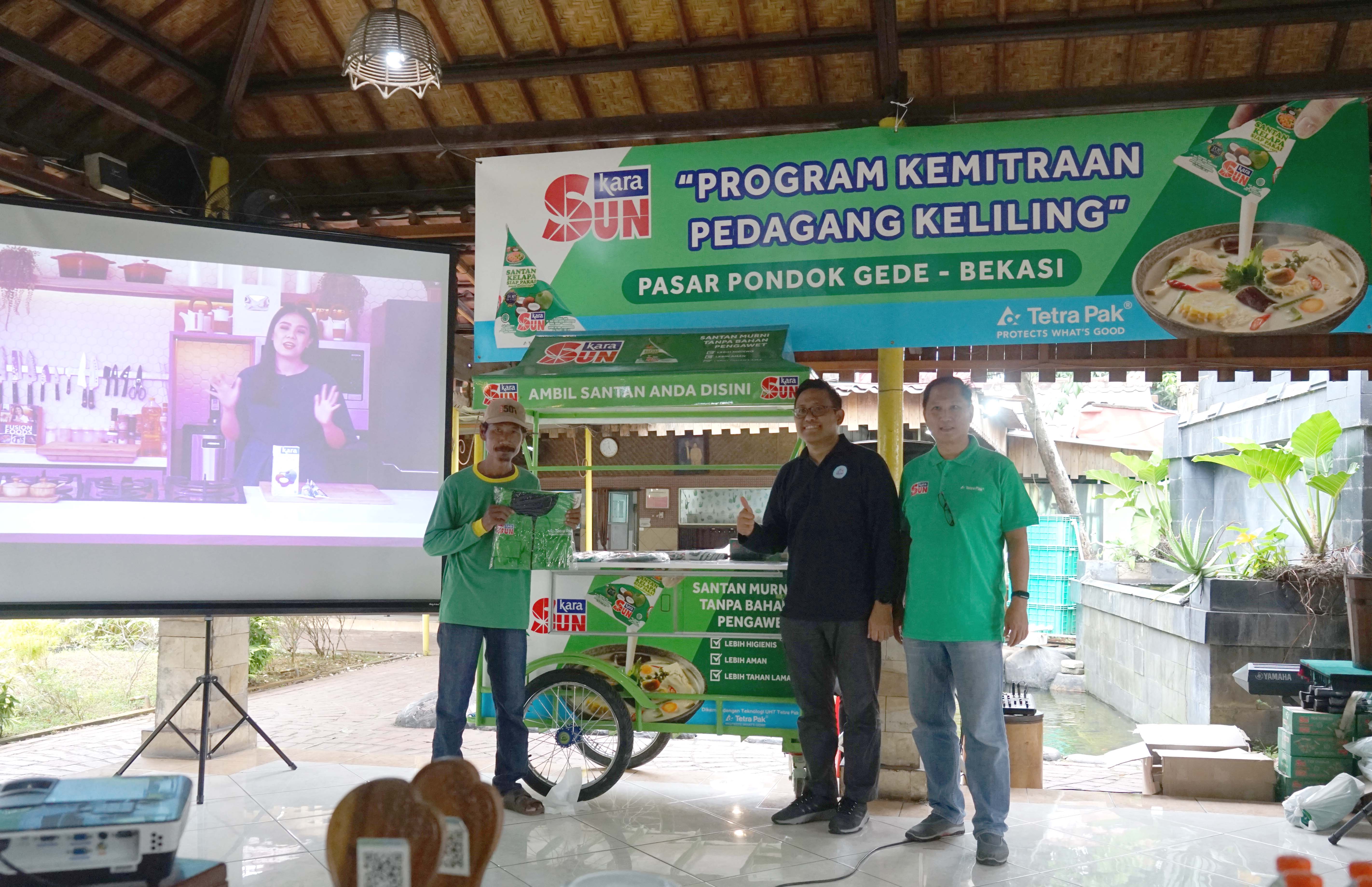 Program ini merupakan bentuk dukungan kepada pedagang sayur keliling sehingga lebih produktif dan mengoptimalkan barang dagangannya. Program berupa pengadaan gerobak sayur yang memiliki banyak fungsi yang dibutuhkan oleh pedagang sayur. 